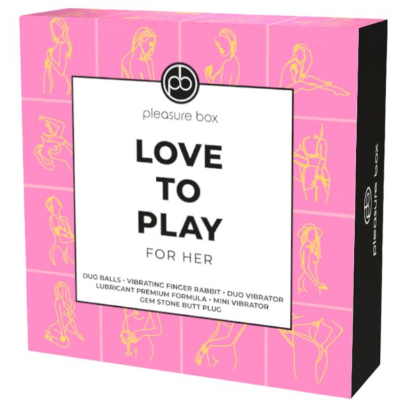 Pleasure Box Love to Play - Vibrator Set - 6-teilig (Pink-Lila)