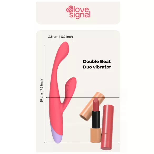 Dreamtoys Love Signal - G-Punkt-Vibrator mit Klitorisarm (rot)