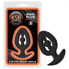 Kiotos - Silikon-Analplug mit Dilator S (schwarz)