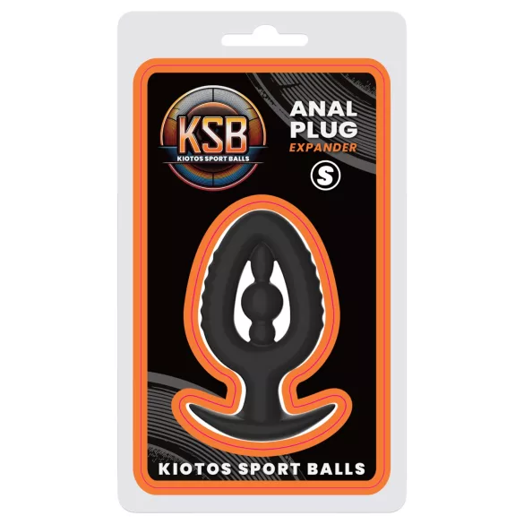 Kiotos - Silikon-Analplug mit Dilatator S (schwarz)
