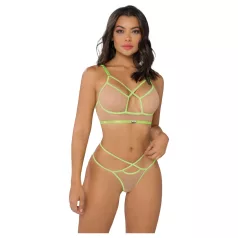   Zôf Rosie - BH- und String-Set mit Neonträgern (hautfarben/grün)