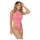 Zôf Cora - hoch ausgeschnittener Spitzenbody mit Neckholder (rosa)