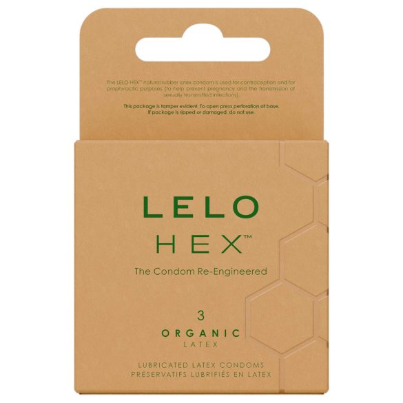 LELO Hex Organic - Potenz-Kondom (3 Stk.)