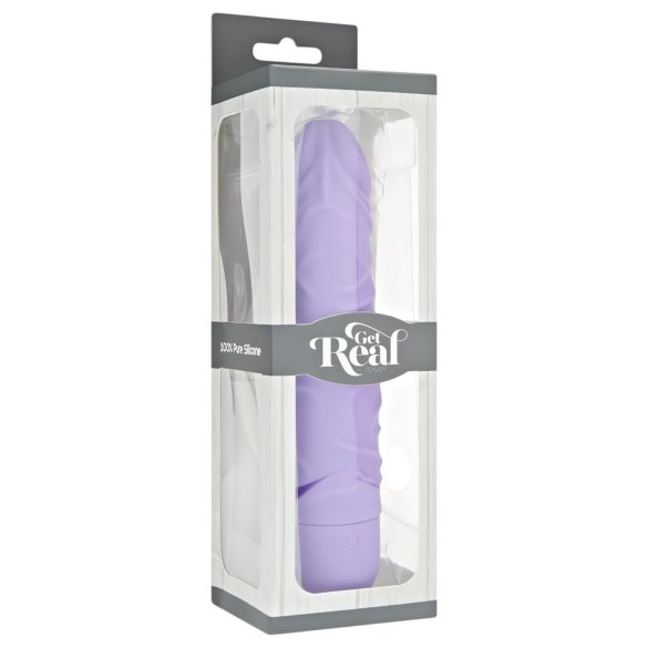 Klassischer Get Real - naturgetreuer Silikon-Vibrator (Lila)