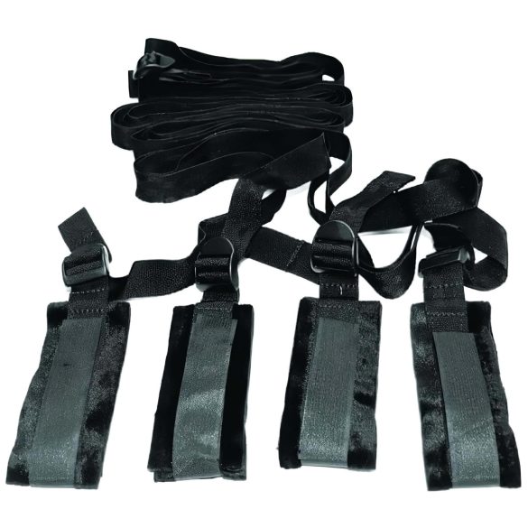 S&M - Bettfessel Bondage-Set (schwarz)
