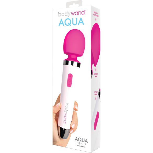 Bodywand Aqua Wand - wasserdichter Massagestab (weiß-pink)