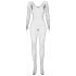Obsessive N109 - Langarm, offener Netz-Overall - Schwarz (S-L)