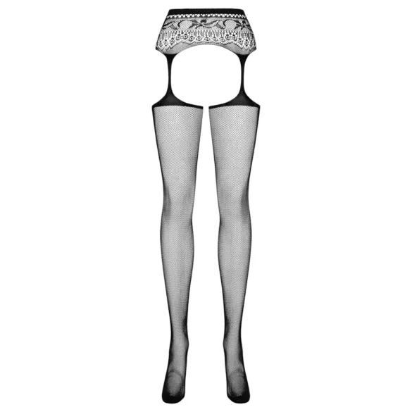 Obsessive S307 - Blumen-Straps-Set - Schwarz (S-L)