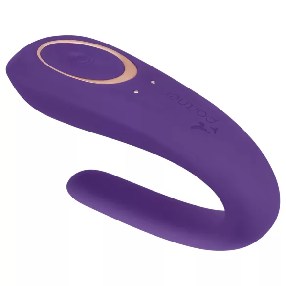 Satisfyer Double Classic - wasserdichter, wiederaufladbarer Paarvibrator (lila)