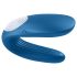 Satisfyer Doppelwal - 2-motoriger Partnervibrator (blau)