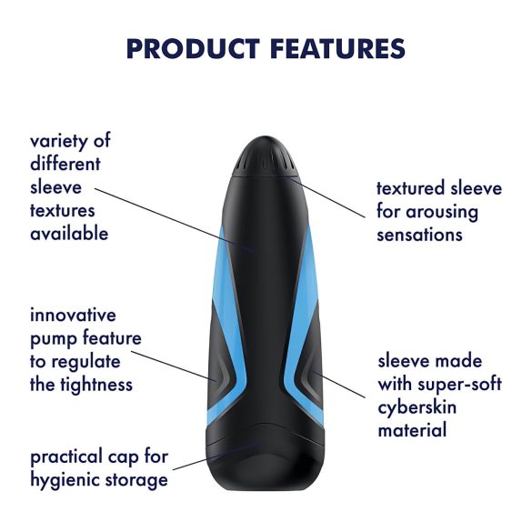 Satisfyer Men One - Saugmasturbator (blau-schwarz)