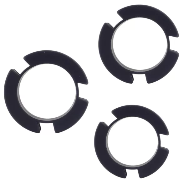 LOCK A WILLY - Silikon Peniskäfig mit Schloss (schwarz)