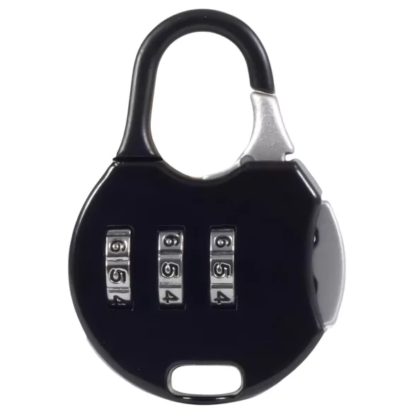 LOCK A WILLY - Silikon Peniskäfig mit Schloss (schwarz)