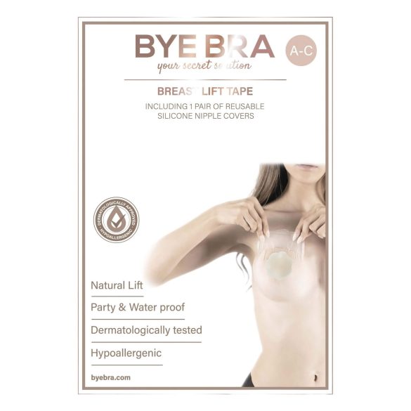 Bye Bra A-C - unsichtbarer Brustlifting-Patch - Hautfarbe (8 Stk)