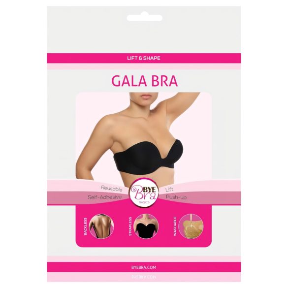 Bye Bra Gala A - versteckter Push-up BH (schwarz)