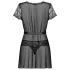 Obsessive Alluria - Spitzenkimono und Tanga (schwarz) - L/XL