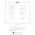 Obsessive Lovica - Spitzen-Set mit Strumpfhalter und Tanga (rot)