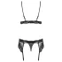 Obsessive 810-SEG-1 - Spitzen Dessous-Set (schwarz)