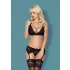 Obsessive 810-SEG-1 - Spitzen Dessous-Set (schwarz) - L/XL