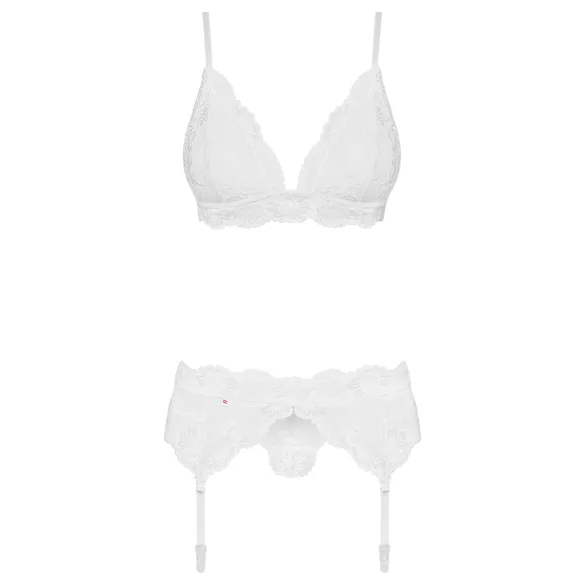 Obsessive 810-SEG-2 - Spitzenwäsche-Set (weiß)