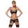 Obsessive Wonderia - Besticktes Spitzen-Dessous-Set (Schwarz) - L/XL