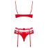 Obsessive Heartina - Dessous-Set (Rot) - L/XL