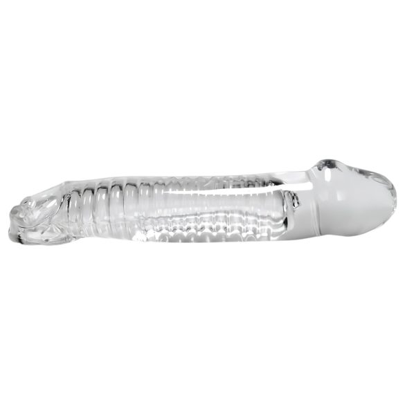 OXBALLS Muscle - geripptes Penismantel (transparent)