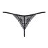 Obsessive Intensa - Spitzen-Tanga mit Trägern (schwarz) - L/XL