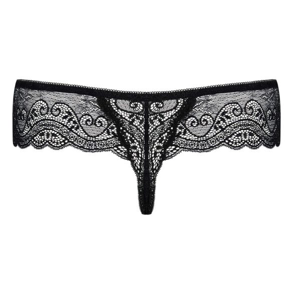 Obsessive Miamor - Edelstein-Spitzenstring für Damen (schwarz)