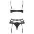 Obsessive Heartina - Dessous-Set (Schwarz)