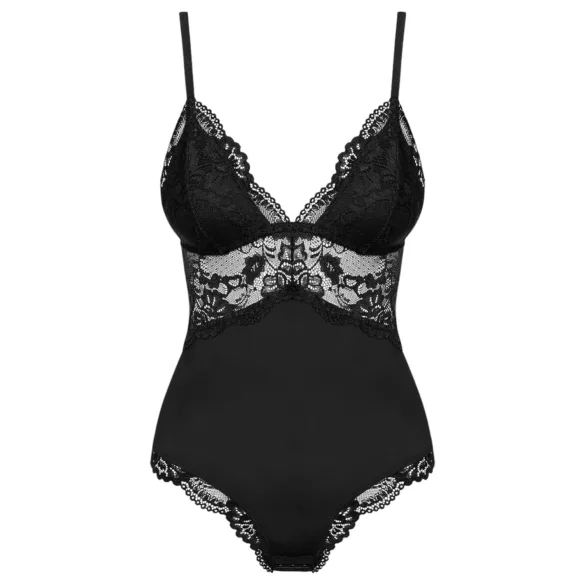 Obsessive 810-TED-1 - Spitzen-Body (Schwarz) - XXL
