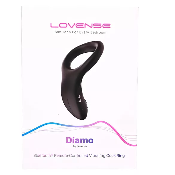 LOVENSE Diamo - intelligenter, vibrierender Penisring (schwarz)