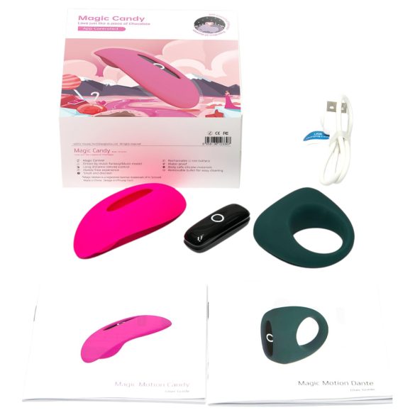 Magic Motion - Pärchenvibrator-Set (pink-grün)