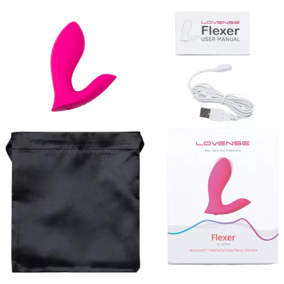 LOVENSE Flexer Panty - wiederaufladbarer 2-in-1-Vibrator (Pink)
