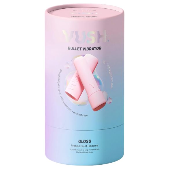Vush Pop Gloss - Akkus wasserdichter Mini-Vibrator (pink)