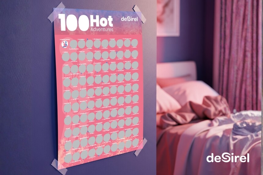 Desirel - 100 Sexpositionen Rubbelposter | Desirel.de Sexshop