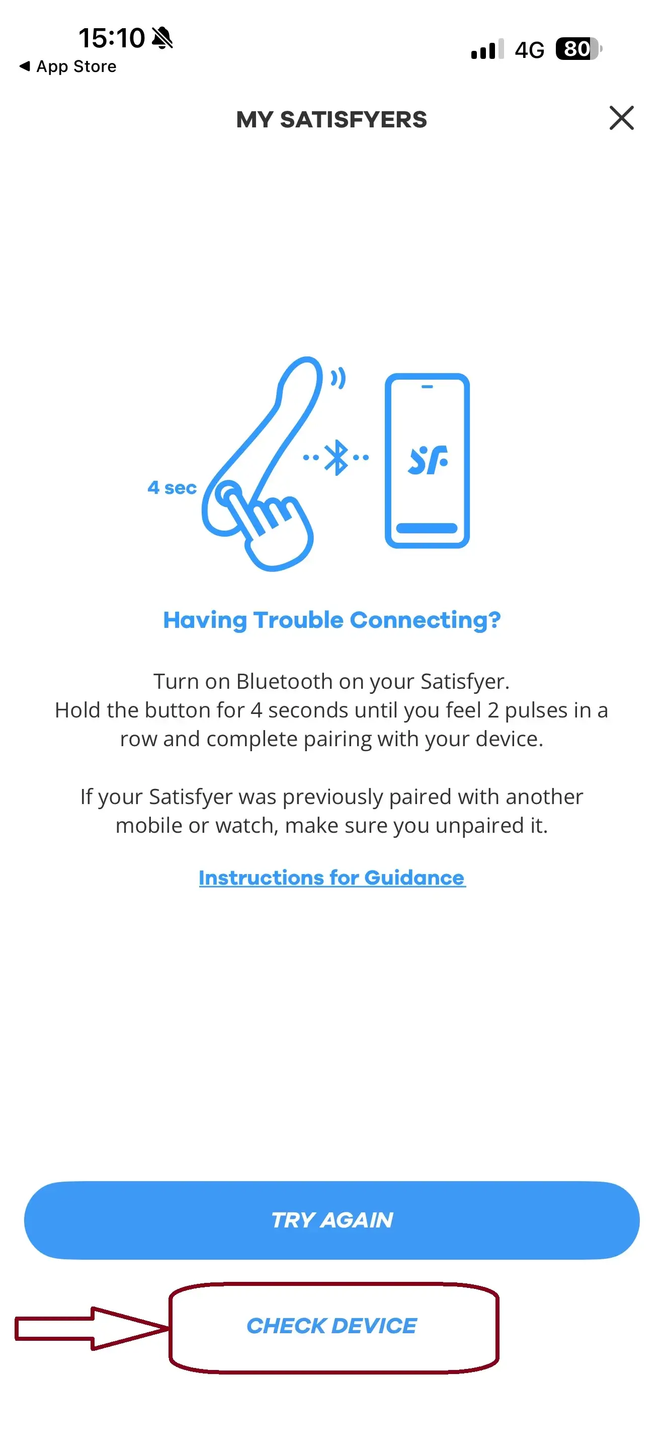 Satisfyer Connect App: Schritt-für-Schritt-Anleitung Schritt 2 | Desirel Sex Shop