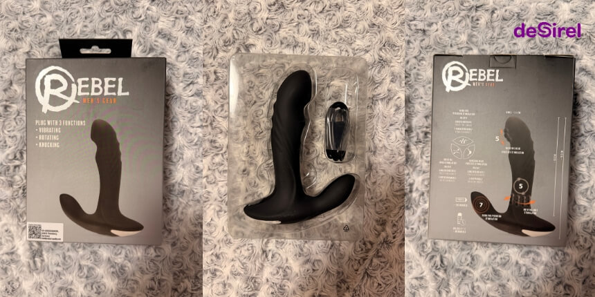 Rebel Prostata Vibrator mit rotierenden Perlen im Test | Desirel.de Sexshop